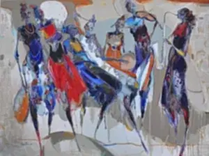 NURETTİN AKKAYA tarafından 2023 yılında 180x240 cm ölçülerinde Tuval üzeri yağlı boya tekniği ile yapılmıştır.