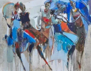 NURETTİN AKKAYA tarafından 2023 yılında 140x180 cm ölçülerinde Tuval üzeri yağlı boya tekniği ile yapılmıştır.