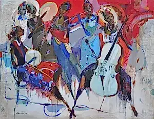 NURETTİN AKKAYA tarafından 2023 yılında 140x180 cm ölçülerinde Tuval üzeri yağlı boya tekniği ile yapılmıştır.