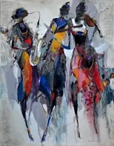 NURETTİN AKKAYA tarafından 2023 yılında 140x180 cm ölçülerinde Tuval üzeri yağlı boya tekniği ile yapılmıştır.