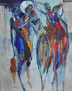 NURETTİN AKKAYA tarafından 2023 yılında 150x120 cm ölçülerinde Tuval üzeri yağlı boya tekniği ile yapılmıştır.