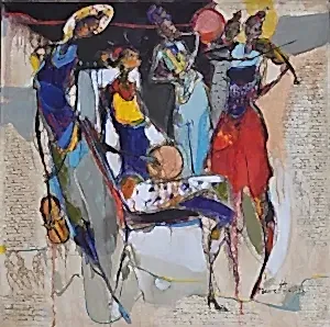 NURETTİN AKKAYA tarafından 2024 yılında 60x60 cm ölçülerinde Tuval üzeri yağlı boya tekniği ile yapılmıştır.