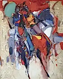 NURETTİN AKKAYA tarafından 2023 yılında 100x80 cm ölçülerinde Tuval üzeri yağlı boya tekniği ile yapılmıştır.