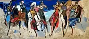 NURETTİN AKKAYA tarafından 2023 yılında 80x180 cm ölçülerinde Tuval üzeri yağlı boya tekniği ile yapılmıştır.