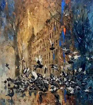 OSMAN AKÇA  tarafından 85x75 cm ölçülerinde Tuval üzeri yağlı boya tekniği ile yapılmıştır.