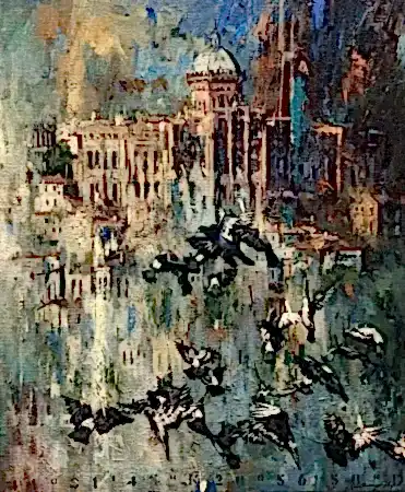 OSMAN AKÇA  tarafından 85x70 cm ölçülerinde Tuval üzeri yağlı boya tekniği ile yapılmıştır.