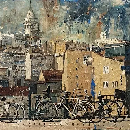 OSMAN AKÇA  tarafından 76x76 cm ölçülerinde Tuval üzeri yağlı boya tekniği ile yapılmıştır.