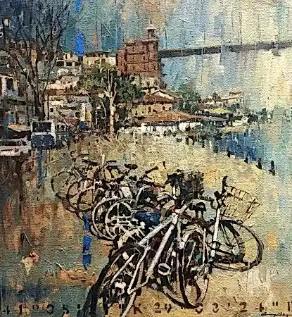 OSMAN AKÇA  tarafından 64x59 cm ölçülerinde Tuval üzeri yağlı boya tekniği ile yapılmıştır.