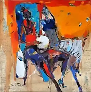 NURETTİN AKKAYA tarafından 2021 yılında 40x40 cm ölçülerinde Tuval üzeri yağlı boya tekniği ile yapılmıştır.