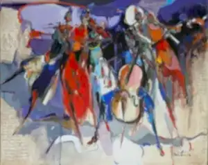 NURETTİN AKKAYA tarafından 2022 yılında 80x100 cm ölçülerinde Tuval üzeri yağlı boya tekniği ile yapılmıştır.