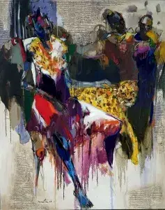 NURETTİN AKKAYA tarafından 2019 yılında 150x120 cm ölçülerinde Tuval üzeri yağlı boya tekniği ile yapılmıştır.