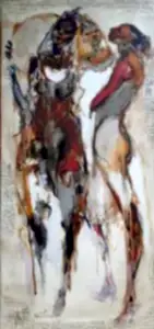 NURETTİN AKKAYA tarafından 150x70 cm ölçülerinde Tuval üzeri yağlı boya tekniği ile yapılmıştır.