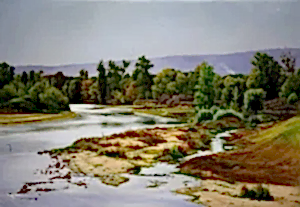 HASAN SAYGIN tarafından 81x116 cm ölçülerinde Tuval üzeri yağlı boya tekniği ile yapılmıştır.