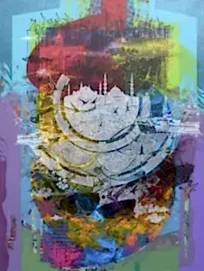 ENGİN KORKMAZ tarafından 120x90 cm ölçülerinde Tuval üzeri akrilik boya tekniği ile yapılmıştır.