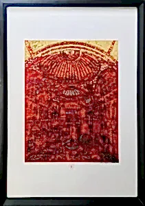 DEVRİM ERBİL tarafından 100x70 cm ölçülerinde Serigrafi tekniği ile yapılmıştır.
