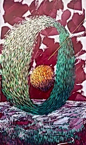 TAMER BİLGİÇ tarafından 125x75 cm ölçülerinde Tuval üzeri akrilik boya tekniği ile yapılmıştır.