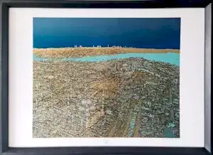 DEVRİM ERBİL tarafından 70x100 cm ölçülerinde Serigrafi tekniği ile yapılmıştır.