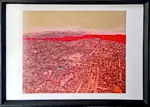 DEVRİM ERBİL tarafından 70x100 cm ölçülerinde Serigrafi tekniği ile yapılmıştır.