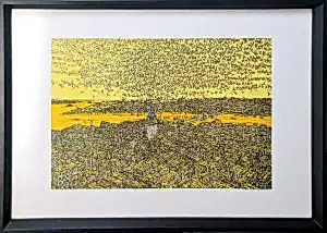 DEVRİM ERBİL tarafından 70x100 cm ölçülerinde Serigrafi tekniği ile yapılmıştır.