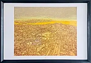 DEVRİM ERBİL tarafından 70x100 cm ölçülerinde Serigrafi tekniği ile yapılmıştır.