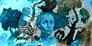 SEMA ÖCAL tarafından 2021 yılında 65x130 cm ölçülerinde Tuval üzeri yağlı boya tekniği ile yapılmıştır.