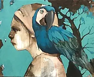 SEMA ÖCAL tarafından 2021 yılında 40x50 cm ölçülerinde Tuval üzeri yağlı boya tekniği ile yapılmıştır.