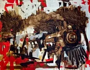 SEMA ÖCAL tarafından 2012 yılında 150x190 cm ölçülerinde Tuval üzeri yağlı boya tekniği ile yapılmıştır.