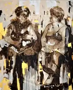 SEMA ÖCAL tarafından 2012 yılında 190x150 cm ölçülerinde Tuval üzeri yağlı boya tekniği ile yapılmıştır.