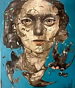 SEMA ÖCAL tarafından 2023 yılında 120x100 cm ölçülerinde Tuval üzeri yağlı boya tekniği ile yapılmıştır.