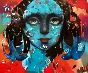 SEMA ÖCAL tarafından 2023 yılında 100x120 cm ölçülerinde Tuval üzeri yağlı boya tekniği ile yapılmıştır.