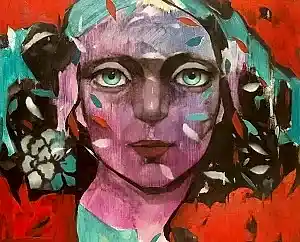 SEMA ÖCAL tarafından 2023 yılında 50x60 cm ölçülerinde Tuval üzeri yağlı boya tekniği ile yapılmıştır.