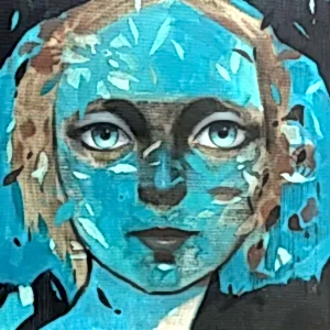 SEMA ÖCAL tarafından 2023 yılında 40x40 cm ölçülerinde Tuval üzeri yağlı boya tekniği ile yapılmıştır.