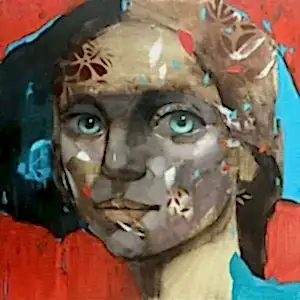 SEMA ÖCAL tarafından 2023 yılında 40x40 cm ölçülerinde Tuval üzeri yağlı boya tekniği ile yapılmıştır.