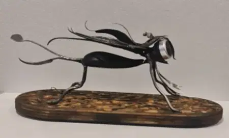 SERKAN ERKOÇ tarafından 2022 yılında 17x39x16 cm ölçülerinde Metal heykel tekniği ile yapılmıştır.