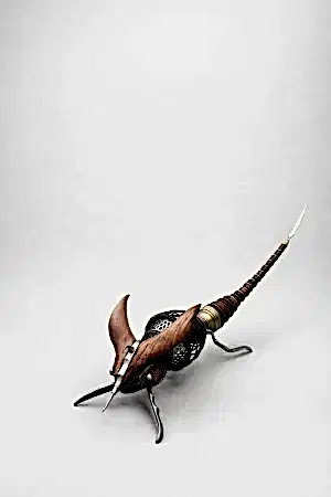 SERKAN ERKOÇ tarafından 2025 yılında 27x65x14 cm ölçülerinde Metal heykel tekniği ile yapılmıştır.