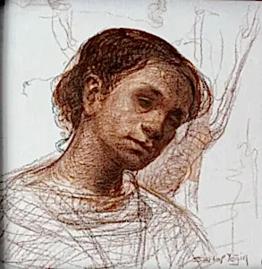 SERTAP YEĞİN tarafından 2017 yılında 30x30 cm ölçülerinde Tuval üzeri karışık teknik tekniği ile yapılmıştır.