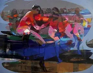 HAKAN ERASLAN tarafından 2014 yılında 80x100 cm ölçülerinde Tuvale üzeri akrilik boya boya tekniği ile yapılmıştır.