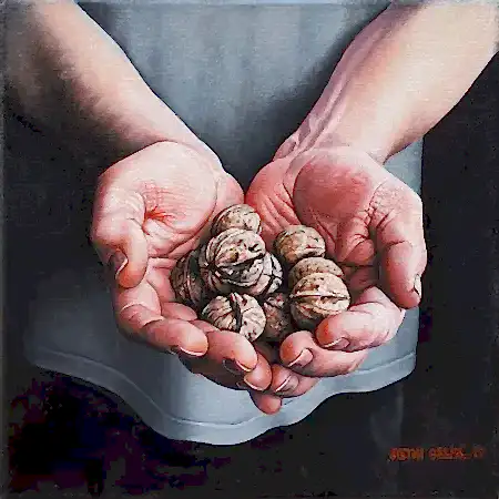 FETHİ ÇELİK tarafından 2019 yılında 25x25 cm ölçülerinde Tuval üzeri yağlı boya tekniği ile yapılmıştır.