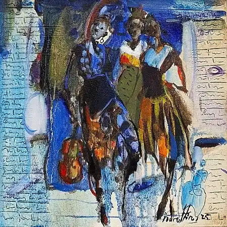 NURETTİN AKKAYA tarafından 2025 yılında 25x25 cm ölçülerinde Tuval üzeri yağlı boya tekniği ile yapılmıştır.