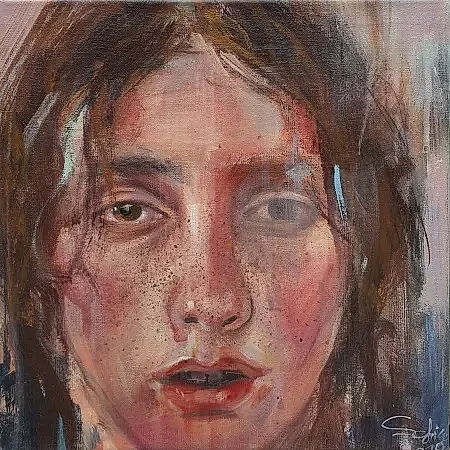 SEDİGHEH FATOLLAHZADEH DİZAJİ tarafından 2018 yılında 25x25 cm ölçülerinde Tuval üzeri yağlı boya tekniği ile yapılmıştır.