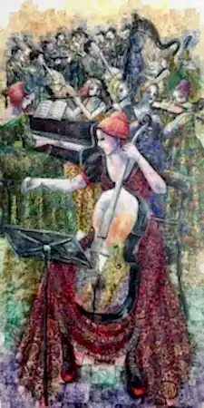 DERYA YILDIZ tarafından 2025 yılında 130x65 cm ölçülerinde Tuval üzeri yağlı boya tekniği ile yapılmıştır.