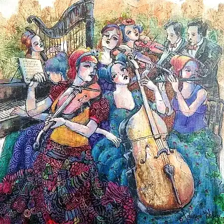 DERYA YILDIZ tarafından 2025 yılında 40x40 cm ölçülerinde Tuval üzeri yağlı boya tekniği ile yapılmıştır.