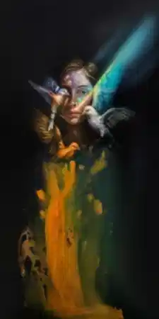 TURGUT AKARSU tarafından 2025 yılında 130x65 cm ölçülerinde Tuval üzeri akrilik boya + yağlı boya tekniği ile yapılmıştır.