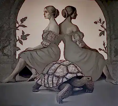 ESRA YILDIRIM  tarafından 2025 yılında 90x100 cm ölçülerinde Tuval üzeri yağlı boya tekniği ile yapılmıştır.