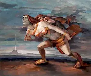 ADEM BAŞPINAR tarafından 2019 yılında 50x60 cm ölçülerinde Tuval üzeri akrilik boya tekniği ile yapılmıştır.