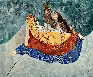 BİNNUR YÜCEBAŞ RUOCCO tarafından 50x60 cm ölçülerinde Tuval üzeri yağlı boya tekniği ile yapılmıştır.