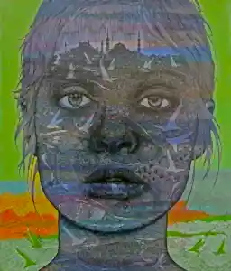 ENGİN KORKMAZ tarafından 2019 yılında 60x50 cm ölçülerinde Tuval üzeri akrilik boya tekniği ile yapılmıştır.