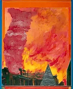 NECMETTİN ÖZLÜ tarafından 2019 yılında 60x50 cm ölçülerinde Tuval üzeri akrilik boya tekniği ile yapılmıştır.