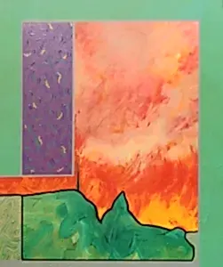 NECMETTİN ÖZLÜ tarafından 2019 yılında 60x50 cm ölçülerinde Tuval üzeri akrilik boya tekniği ile yapılmıştır.