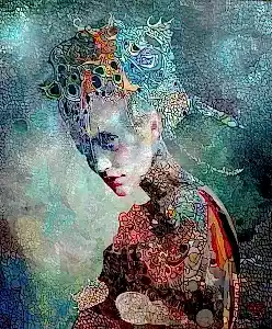 BİNNUR YÜCEBAŞ RUOCCO tarafından 2018 yılında 60x50 cm ölçülerinde Tuval üzeri yağlı boya tekniği ile yapılmıştır.